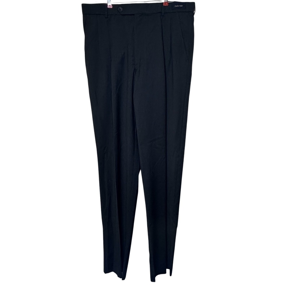 BALLIN Mens Dress Pants Super 120's Wool Comfort EZE Manchester Pleated 35 NWT